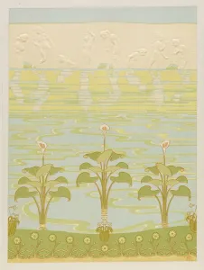 Decoration in Enameled Tiles for Bathroom, 1898. Creator: Felix Albert Anthyme Aubert (French