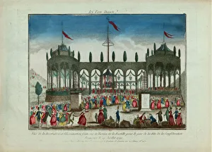 Biblioth And Xe8 Prints: Decoration and Illumination of the Bastille for the Festival of the Federation on 14 July