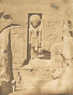 Pharaohs Gallery: Decoration de l entree du grand Speos d Abousembil (Le Dieu Phré