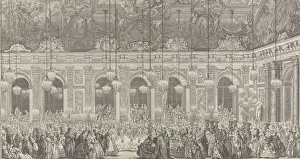 Etching With Engraving Prints: Decoration for a Masked Ball at Versailles, on the Occasion of t... ca