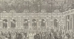 Cochin Charles Nicolas Gallery: Decoration for a Masked Ball at Versailles, on the Occasion of t... ca