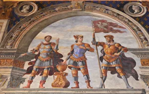 Camillo Gallery: Decoration of the Sala dei Gigli, 1482-1484. Artist: Ghirlandaio, Domenico (1449?1494)
