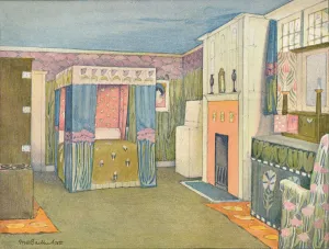 The Decoration of a Small Bedroom, c1899. Artist: Mackay Hugh Baillie Scott The Decoration of a Small Bedroom, c1899. Artist: Mackay Hugh Baillie Scott