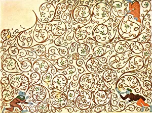 Nils Prints: Decoration in Solna Church, near Stockholm, Sweden, (1928). Creator: Unknown