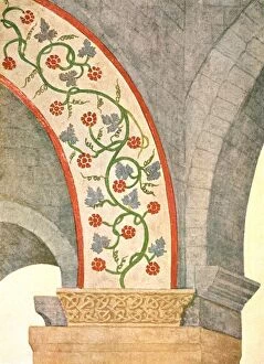 Decoration in St John the Baptist church, Grandson, Vaud, Switzerland, (1928). Creator: Unknown