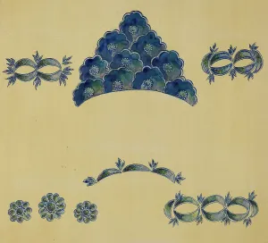 Slip Decoration Prints: Decoration for Stoneware, 1935/1942. Creator: A. Zimet