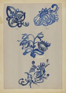 Decoration for Stoneware, 1935/1942. Creator: A. Zimet