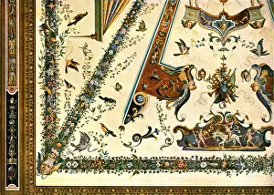 Galleria Degli Uffizi Prints: Decoration in the Uffizi Gallery, Florence, Italy, (1928). Creator: Unknown