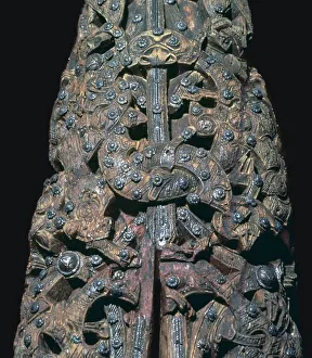 Interlace Prints: Detail of decorations from a Viking ship burial, 9th century