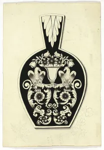 Eagles Prints: Decorative Design with Two Eagles, n.d. Creator: Unknown