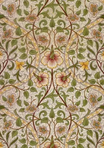 Decorative fabric, 1876-1890. Creator: Morris, William, Morris Tapestry Works (1834-1896)