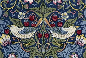 Japonaiserie Prints: Decorative fabric, 1883. Creator: Morris, William, Morris Tapestry Works (1834-1896)