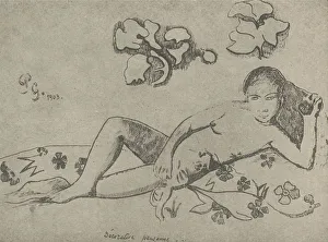 Recumbant Prints: Decorative Figure, 1936. Artist: Paul Gauguin