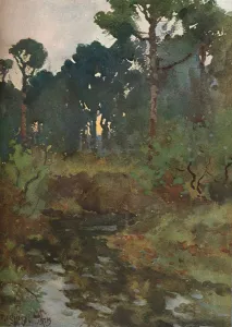 Reginald Prints: Decorative Landscape Study, c1903 (1903-1904). Artist: Reginald Jones