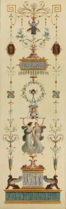 Decorative Panel, 1790s. Creator: Pierre Rousseau (French, 1751-1829)