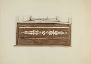 Decorative Panel Under Window, c. 1938. Creator: Albert Pratt Decorative Panel Under Window, c. 1938. Creator: Albert Pratt