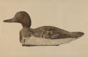 Albert Geuppert Prints: Decoy: Blue Winged Teal, c. 1938. Creator: Albert Geuppert