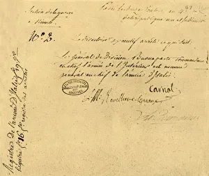Napo Collection: Decree of the Executive Directorate, 2 March 1796, (1921). Creator: Unknown