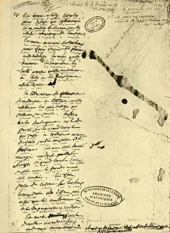 Decree by Napoleon Bonaparte, 23 May 1796, (1921). Creator: Unknown