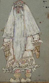 Rerich Prints: Ded Moroz. Costume design for the theatre play Snow Maiden by A