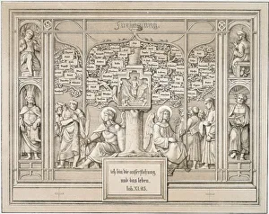 Nazarene Prints: Dedication, 1823. Creator: Ferdinand Olivier