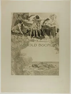 Klinger Max Prints: Dedication, plate one from A Love, 1887. Creator: Max Klinger