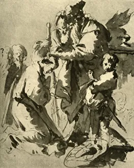 Dedication of a young soldier, 1735-1740, (1928). Artist: Giovanni Battista Tiepolo