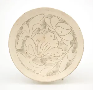 Floral Motif Prints: Deep bowl with peony design, Jin dynasty (1115-1234). Creator: Unknown