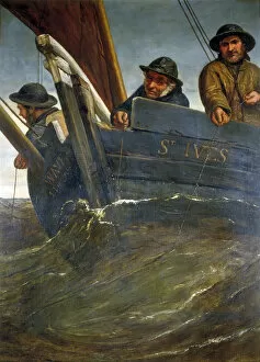 Cornish Gallery: Deep Sea Fishing, 1864. Artist: James Clarke Hook