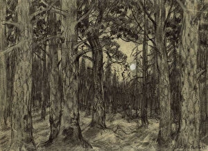 Darkness Collection: Deep in the Woods of the Krasnoyarsk Taiga, 1904. Creator: Boris Vasilievich Smirnov