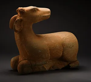 Sandstone Prints: Deer, c.8th century. Creator: Unknown