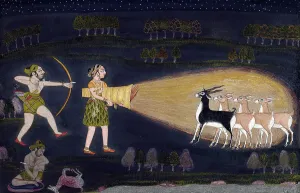 Deer Hunting Prints: A Deer Hunt, c1775. Creator: Unknown