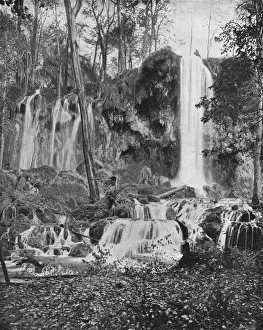 Mineral Springs Prints: Deer Lick Falls, Mineral Springs, Virginia, USA, c1900. Creator: Unknown