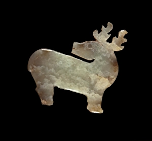 Western Zhou Prints: Deer pendant, 1000s B.C.E.. Creator: Unknown