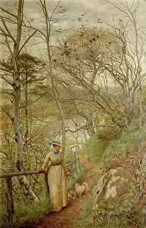 Straw Hat Prints: On Deeside, 1874. Creator: Frederick George Cotman