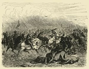 Mohammedan Gallery: Defeat of Abdalrahman at Poitiers, (732AD), 1890. Creator: Unknown