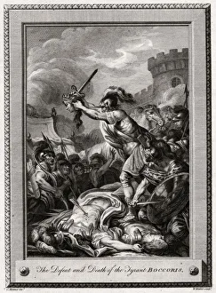 Tyrant Prints: The Defeat and Death of the Tyrant Boccoris, 1774. Artist: W Walker