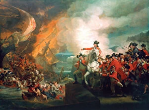 Baron Heathfield Gallery: Defeat of the Floating Batteries at Gibraltar, 1782 (c1783)