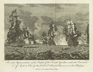 Cannons Prints: the Defeat of the French Squadron
