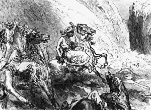Defeat Collection: Defeat of Hyder Ali in the Pass of Singarpetta, c1891. Creator: James Grant