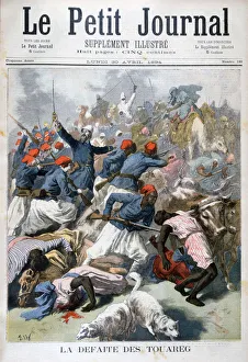 Frederic Lix Prints: The defeat of the Tuaregs, 1894. Artist: Frederic Lix