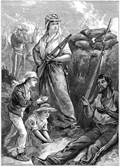 Defence of the fort at Futtegurh, Indian Mutiny, 1857-1859 (c1895)