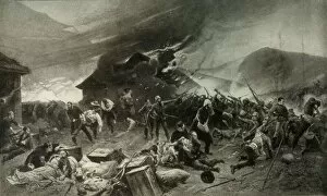 Alphonse De Collection: The Defence of Rorkes Drift, 22nd to 23rd January 1879, 1900. Creator: Alphonse de Neuville