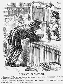 Barmaid Gallery: Defiant Definition, 1872