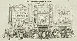 Visitors Prints: The Deformito-Mania, 1847. Creator: Unknown