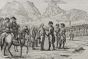 Troops Prints: Degradation of the officers and soldiers of Montroig