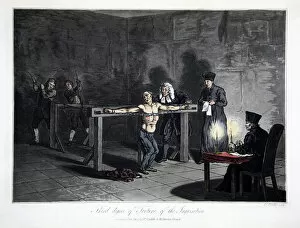 Inquisition Collection: Third Degree of Torture of the Inquisition, 1813. Artist: LC Stadler