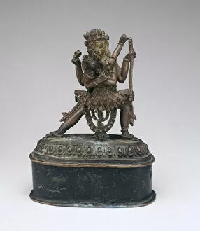 Tibetan Collection: Deities Chakrasamvara and Vajravarahi in Ritual Embrace (Yab-Yum), 16th century