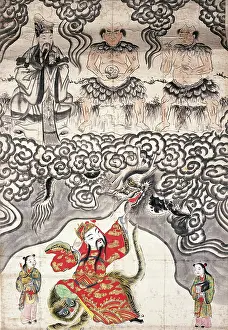 Protective Prints: The deities of medicine, (unknown date). Creator: Unknown