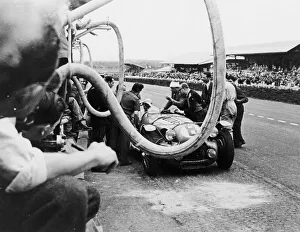 Hose Prints: Delahaye 175S in the pits, Le Mans, France, 1951